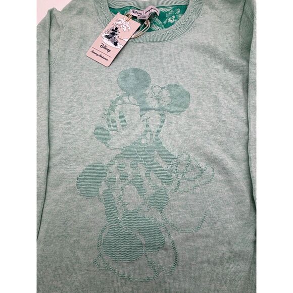 Women's Disney Tommy Bahama Minnie Mouse 3/4 Sleeve Sweater, Size S-NWT - Picture 2 of 8
